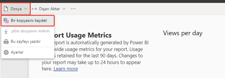 microsoft power bi data science dashboard report copy user metrics raporlama is zekasi