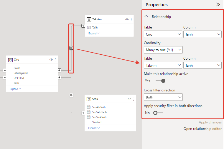 microsoft power bi relationship editing in the properties pane active features using