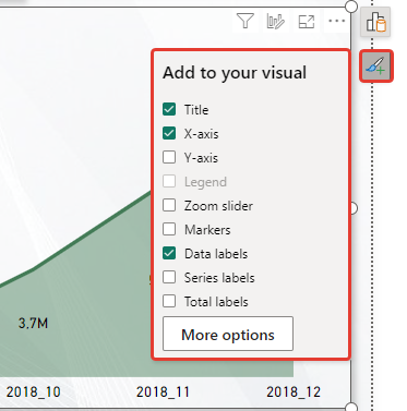 microsoft power bi preview features on object interaction use of visual type and format side